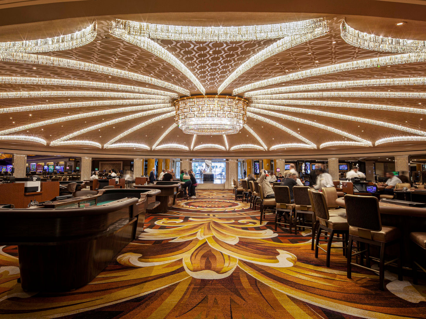 Caesars Palace casino dome after the 2022 entrance remodel.