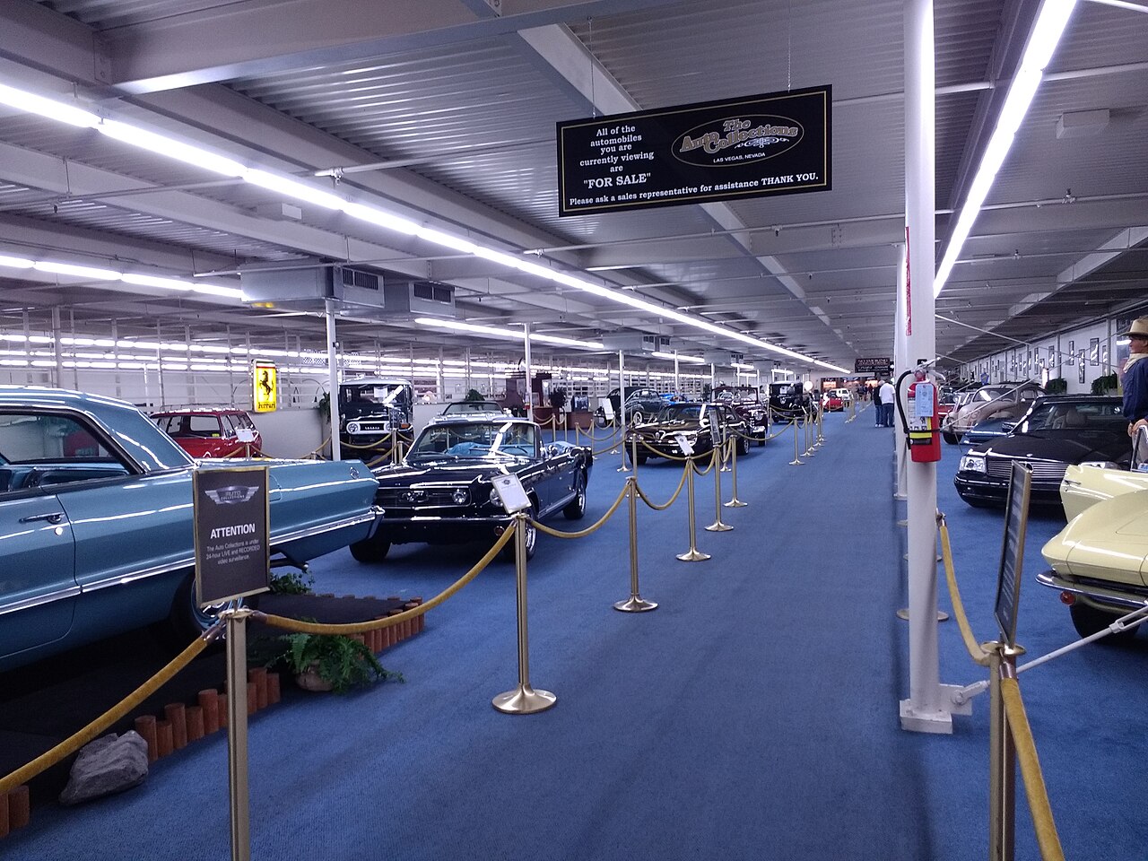 Auto Collections showroom at the LINQ, December 28, 2017, before closure.